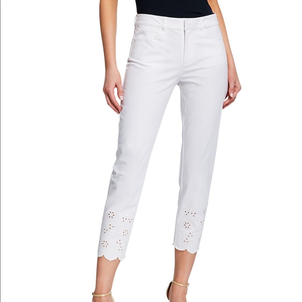 Catherine Malandrino Embroidered Crops